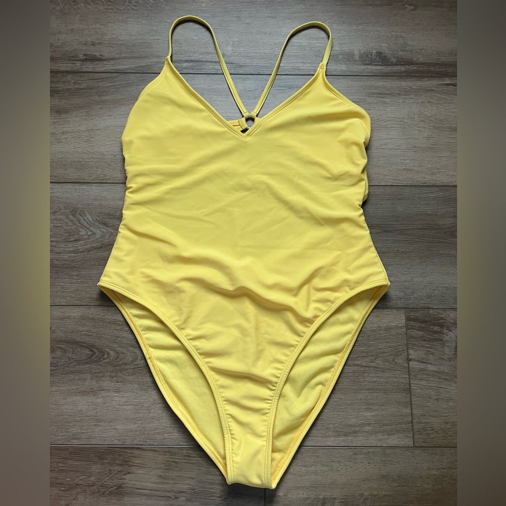 Shade & Shore Cheeky Yellow One Piece Swimsuit